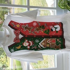 Dec 25th Ugly Christmas Sweater vest T-shirt shirt size 2XL